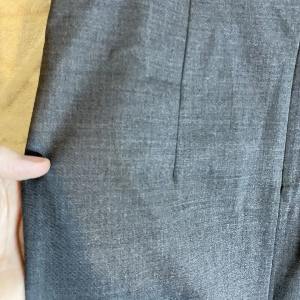 J. Crew Women’s Sz 6 Dress Dark Gray A Line Sleeveless Wool Stretch Lined